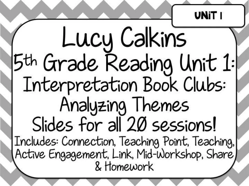 Lucy Calkins Books – cover