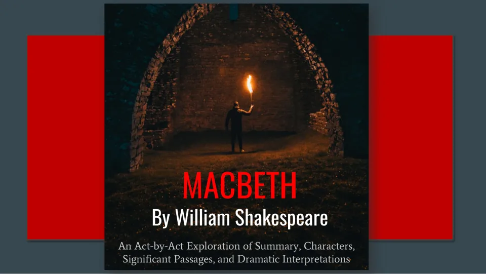 Macbeth by William Shakespeare cover: an act-by-act look at summary, characters, key passages and dramatic interpretations