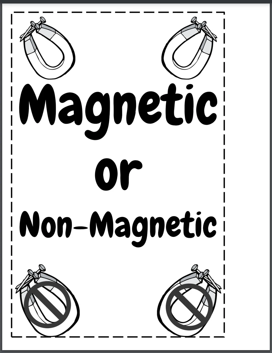 Magnetic or Non-Magnetic Things – cover