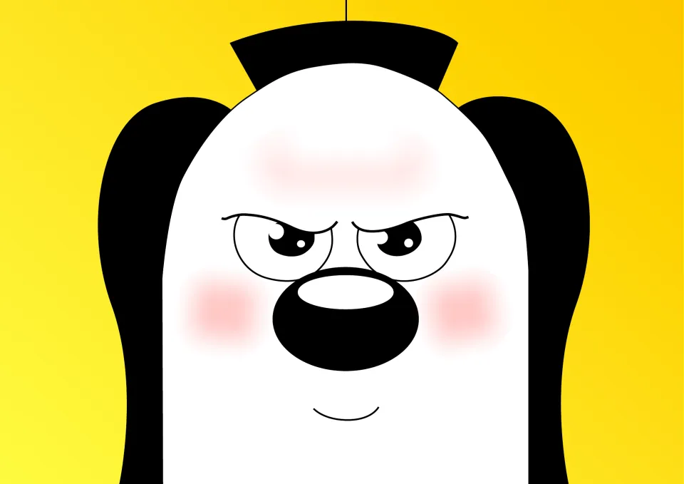 Picture page showing a close-up of Zoggy frowning with an annoyed face, illustrating the sentence about being fed up
