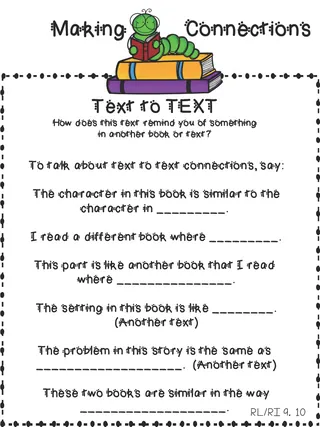 Making Connections Anchor Chart – sample page 3