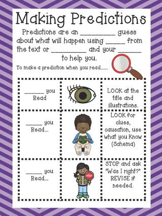 Making Predictions Anchor Chart – 4-Chart Set – sample page 3