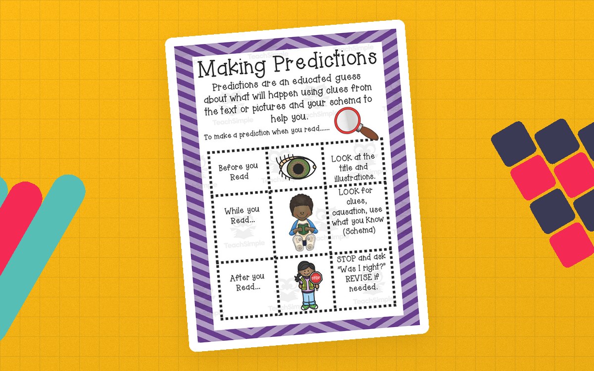 Making Predictions Anchor Chart – 4-Chart Set teaching resource preview