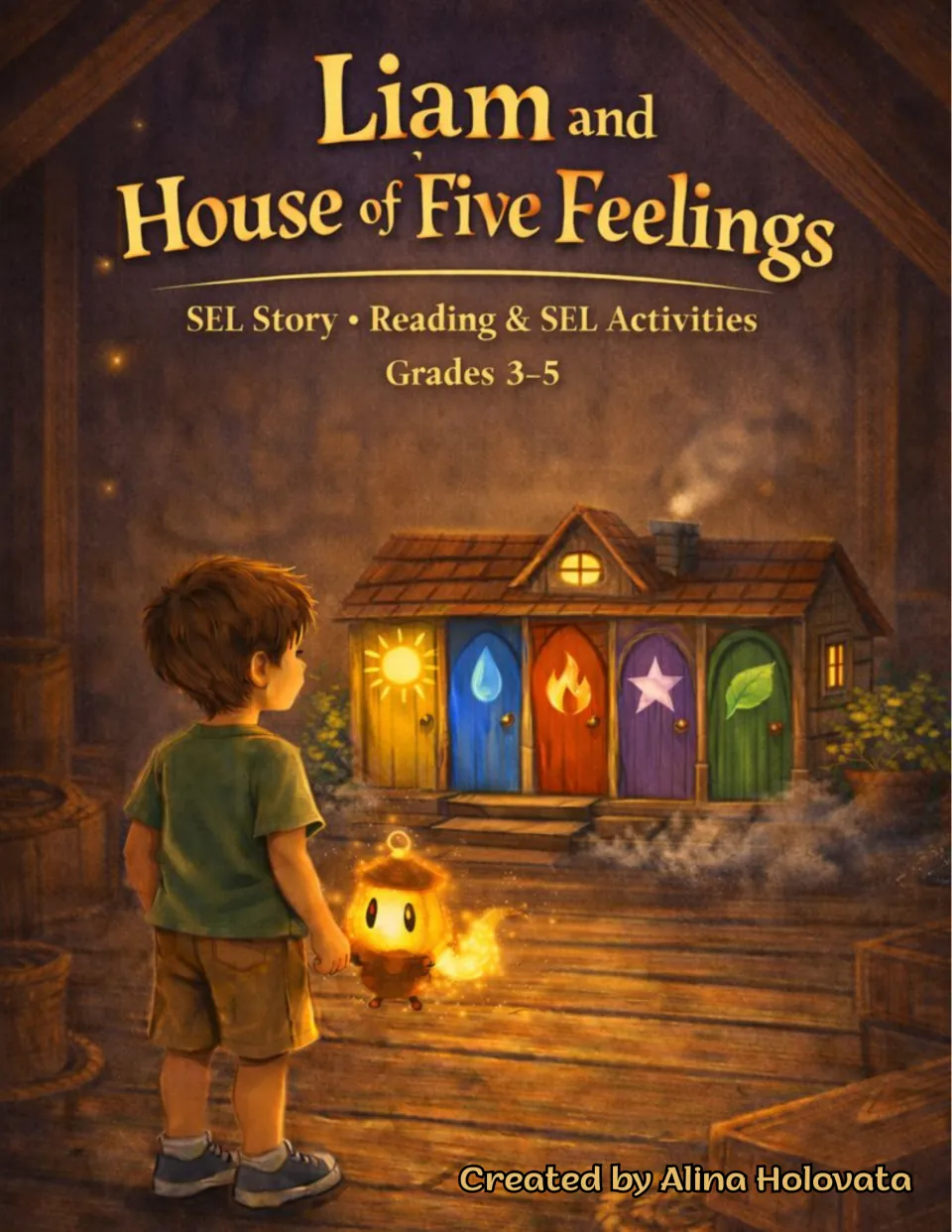 Cover of Liam and the House of Five Feelings, an SEL story with reading and SEL activities for grades 3–5