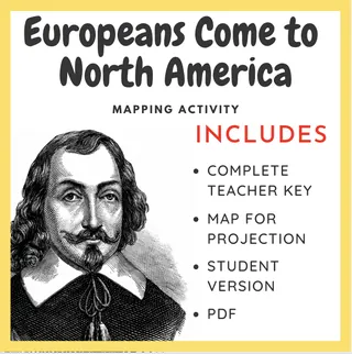 Map Activity: Europeans Come to North America – cover