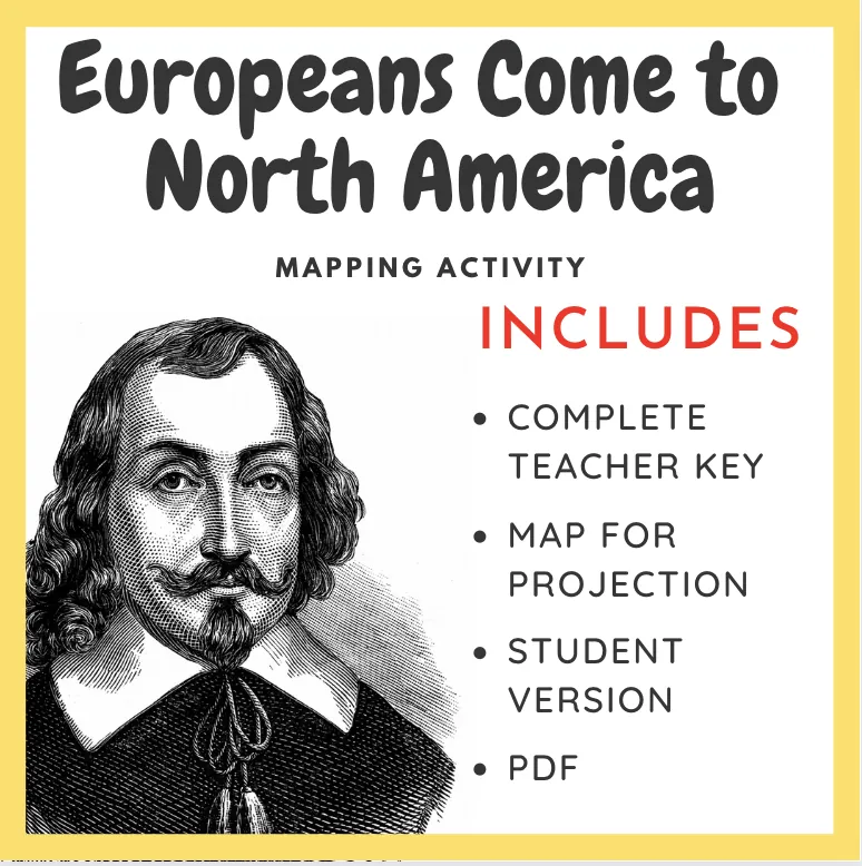 Map Activity: Europeans Come to North America – cover