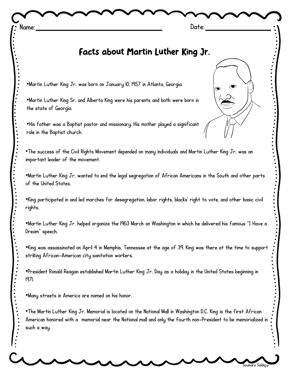 Facts about Dr. King: 11 bulleted facts on his family, civil rights marches, the I Have a Dream speech and his memorial