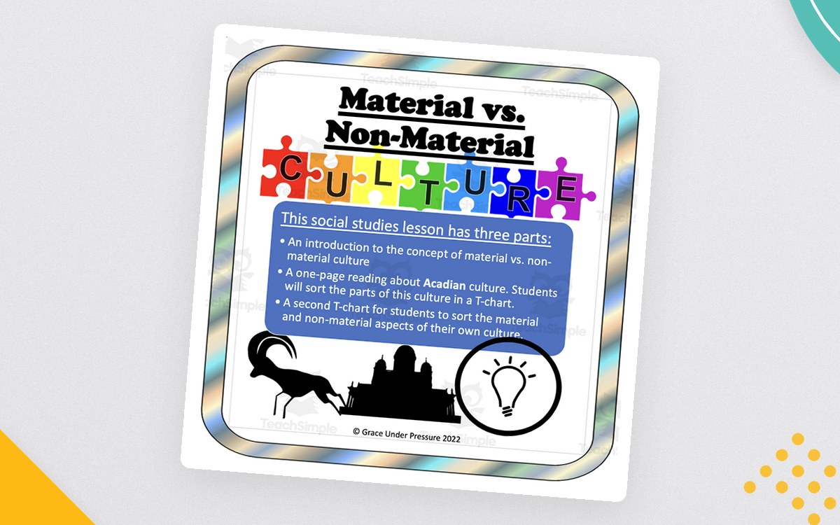 Material vs Non-Material Culture – Acadian Reading preview