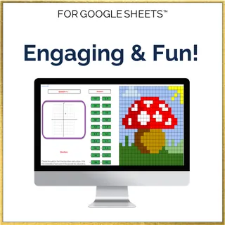 Math Coordinate Plane Pixel Art Graphing Activity – sample page 4