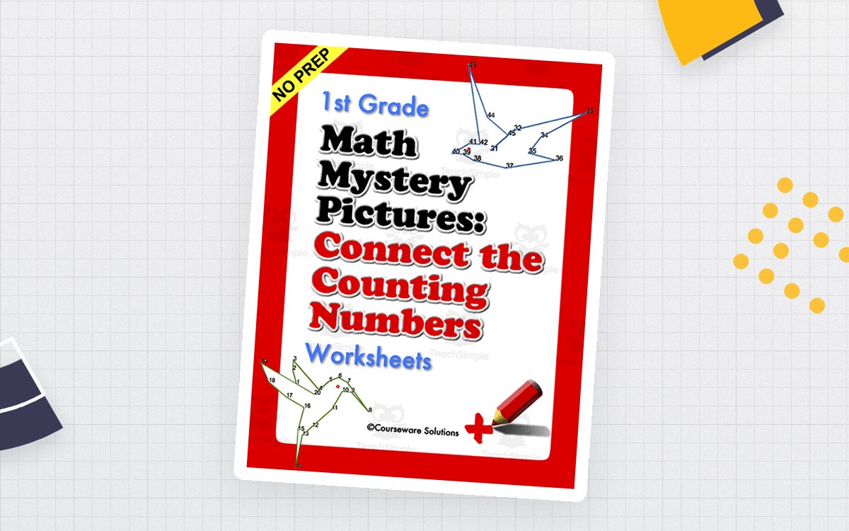 Math Mystery Pictures: Connect the Counting Numbers Worksheets K - 2 teaching resource preview