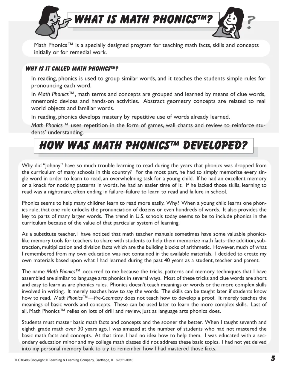 What Is Math Phonics? Explains how clue words, mnemonics and hands-on activities group math terms as phonics groups words