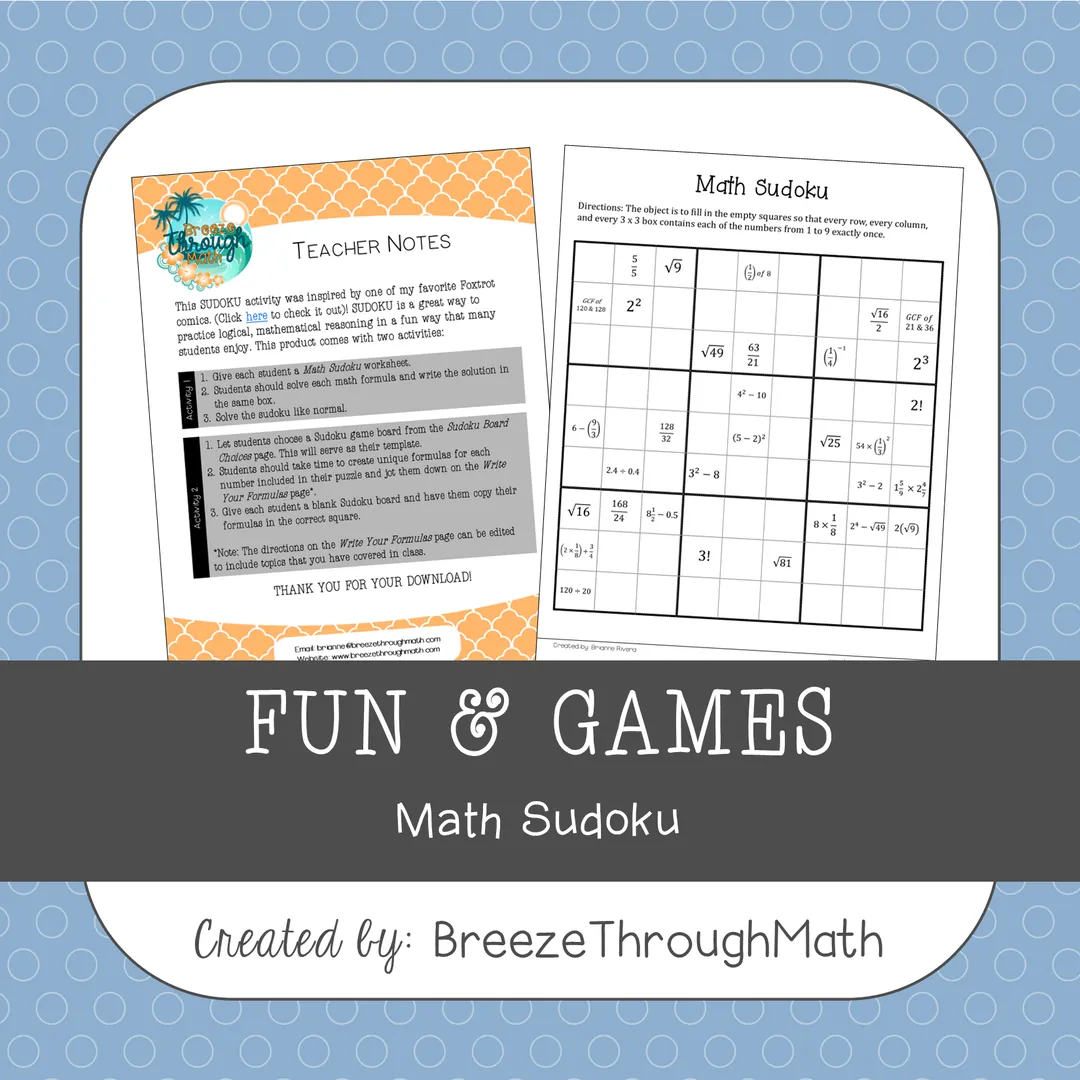 Math Sudoku – cover