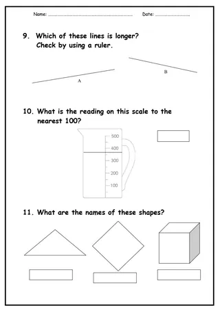 Math Test: Grade 2 – preview 1