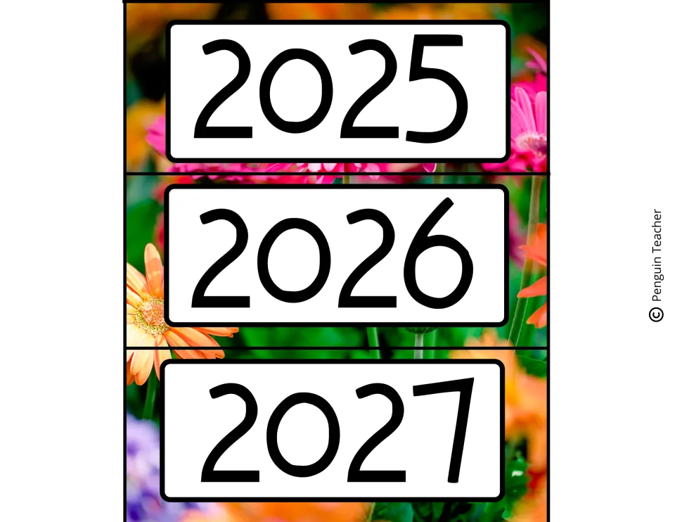 May calendar year labels for 2025, 2026 and 2027 form the middle three labels in the 2022–2030 year set.