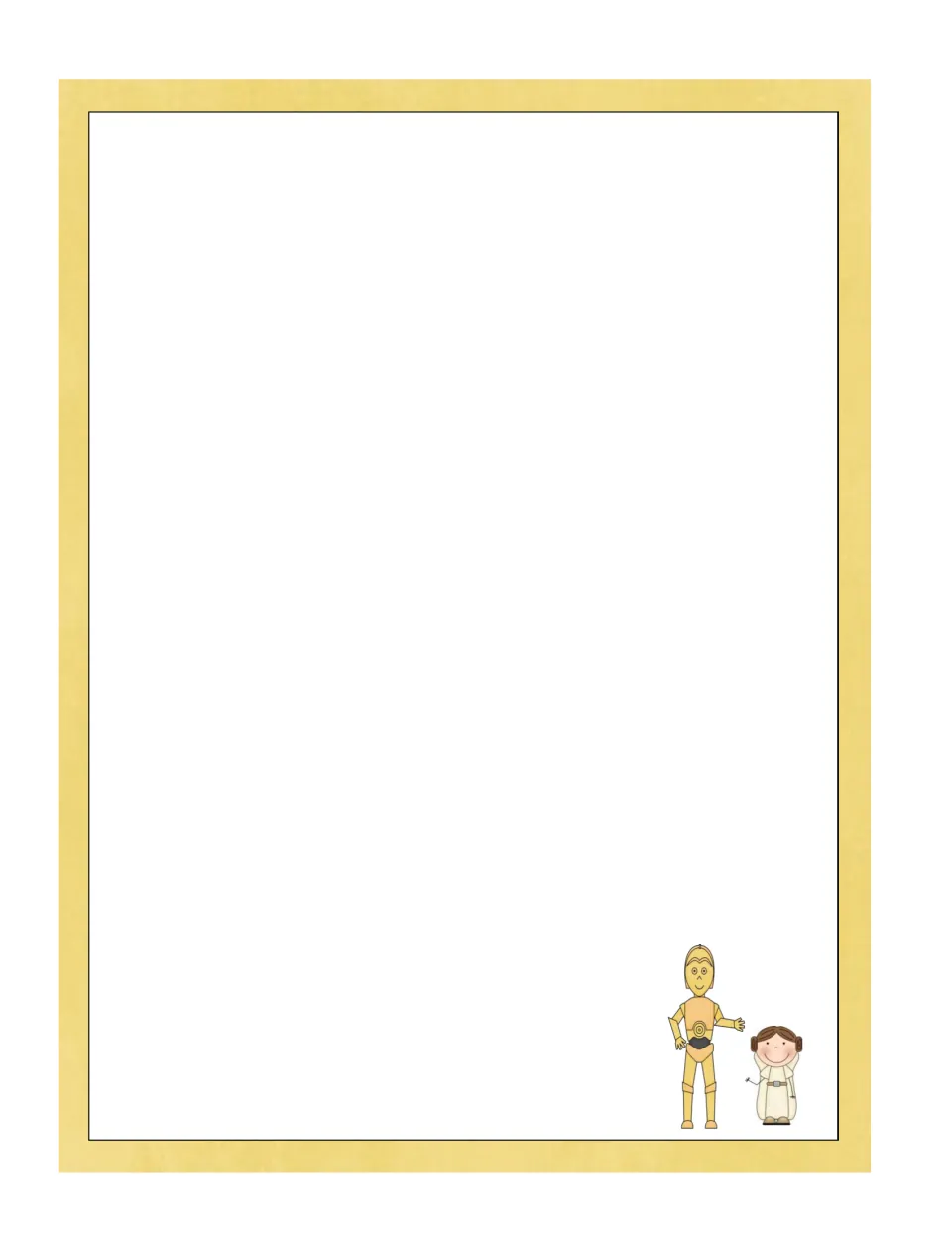 Blank work mat with two space-themed cartoon characters where students draw pictures to work out division problems