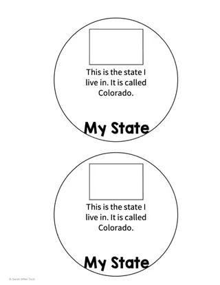 Me on the Map Activity | U.S. & Canada Circle Book Activity – preview 2