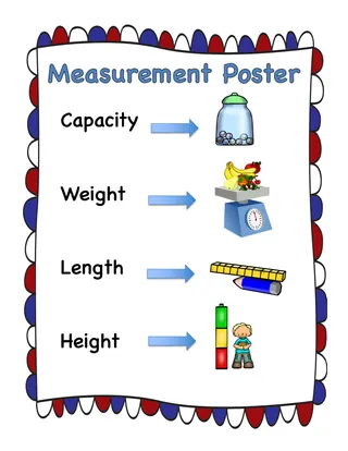 Measurement Anchor Chart Set with Matching Activities – sample page 3