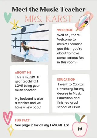 Meet the Music Teacher – cover