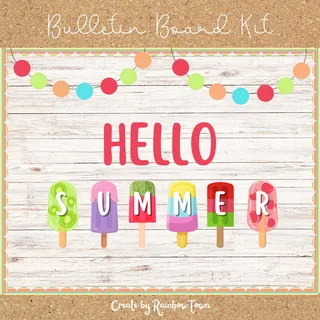 Melting Into Summer Bulletin Board or Door Decoration Printable – sample page 2