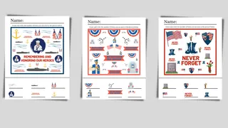 Memorial Day iSpy Worksheet – sample page 2