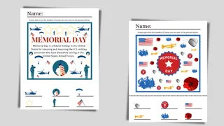 Memorial Day iSpy Worksheet – sample page 3