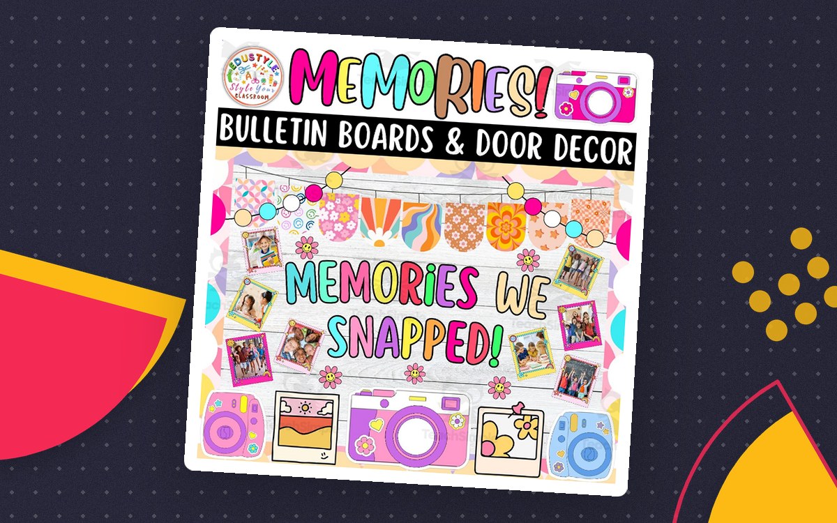 Memories We Snapped!: Summer Memories Bulletin boards & door Decor kit teaching resource preview