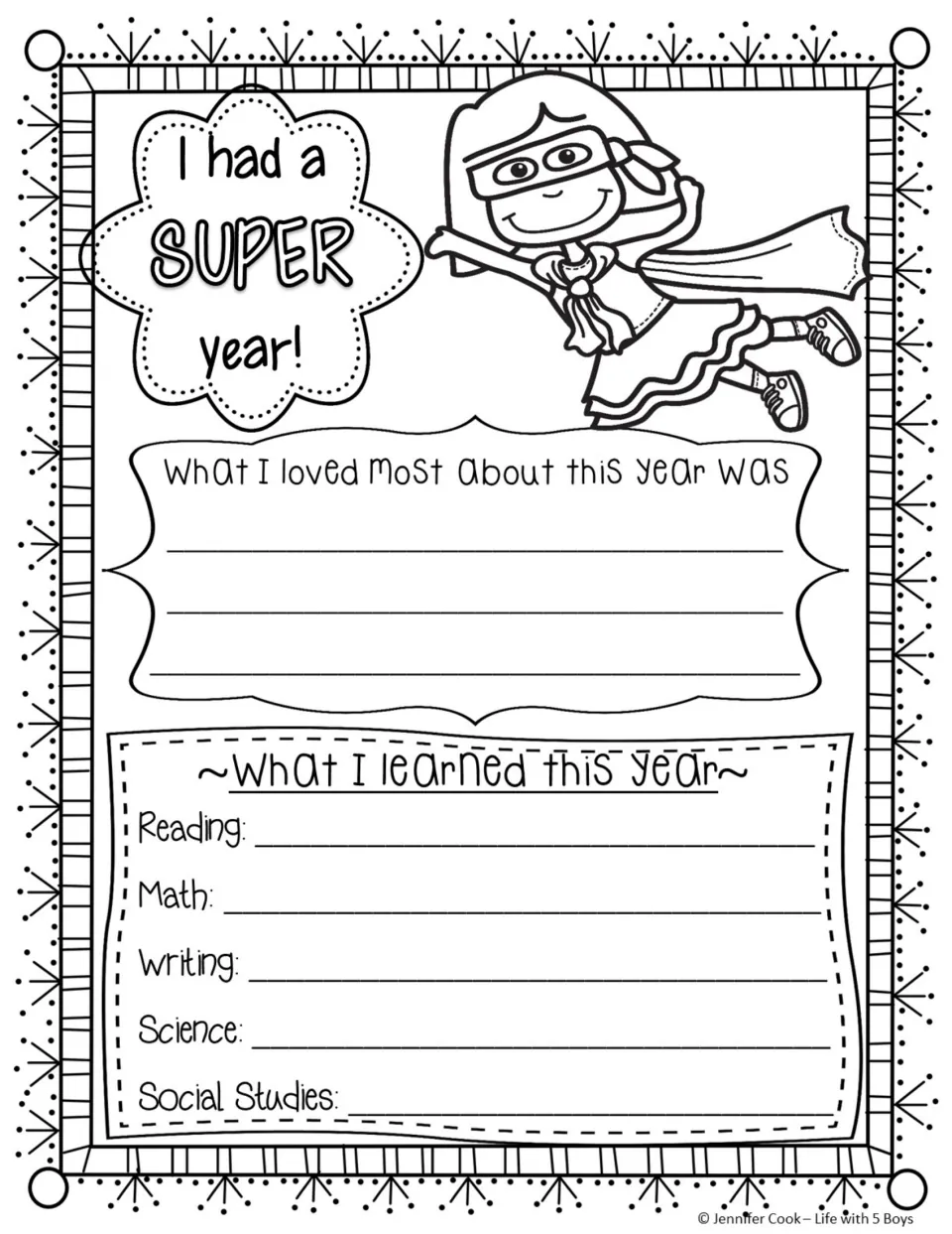 School-year reflection, version 2: what students loved most and learned in reading, math, and three more subjects