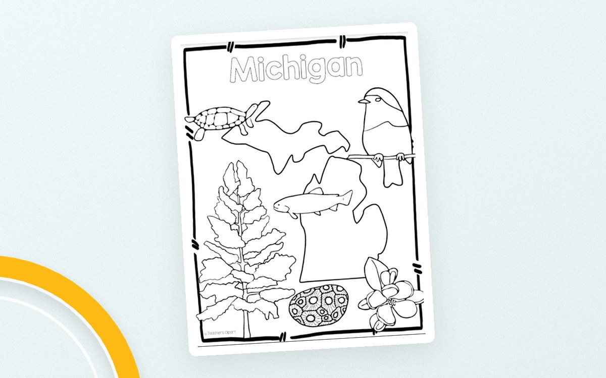 Michigan State Symbols – Clip Art Set preview