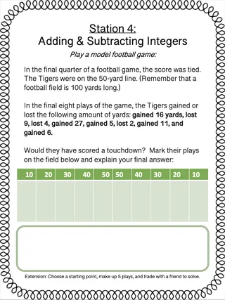 Adding And Subtracting Integers Online Practice – sample page 4