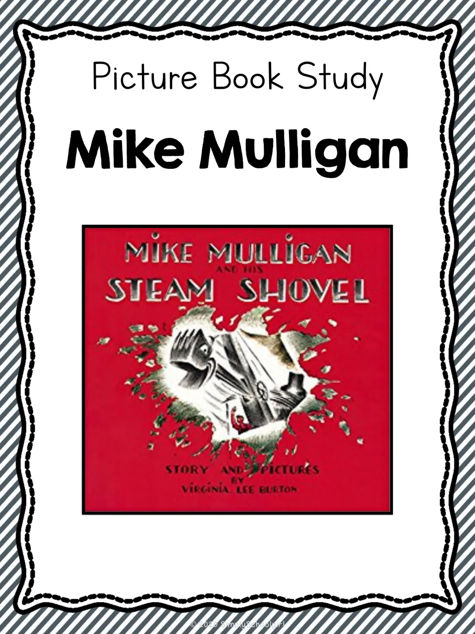 Cover of the Mike Mulligan picture book study, featuring the book cover credited to Virginia Lee Burton