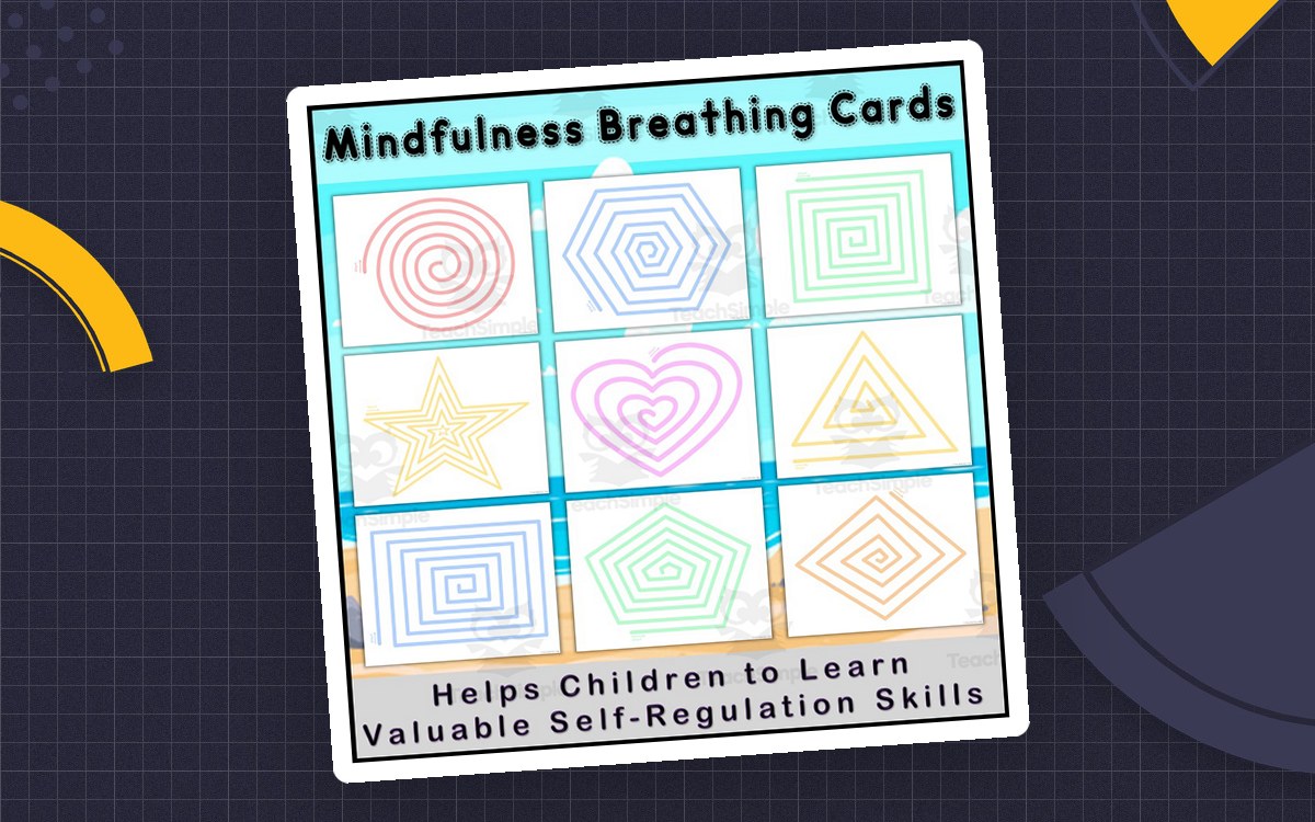 Mindfulness Breathing Exercises Activities Cards for Kids preview