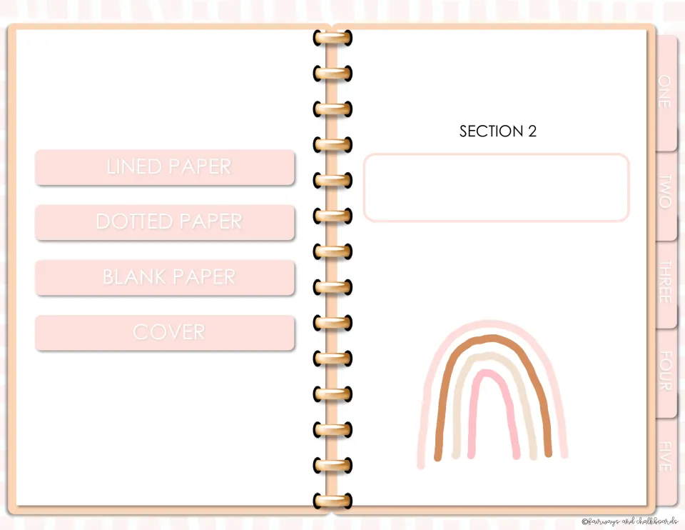 Section 2 divider: students label the next section in the title field below the Section 2 heading, beside paper links