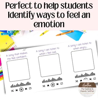 Mood Music--Printable Coping Skill and Music Activity for Resiliency Skills – sample page 3
