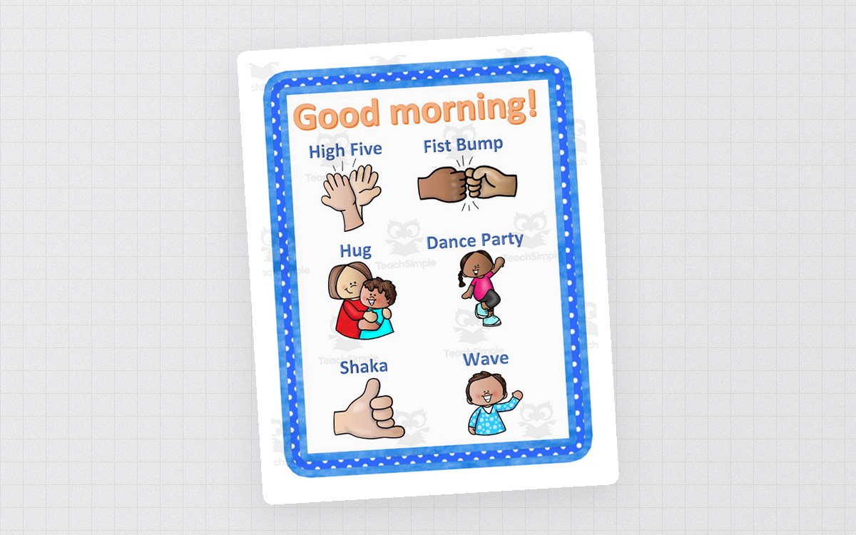 Morning Greeting Poster preview: Two greeting posters