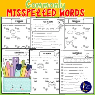 Most Commonly Misspelled Words – sample page 2