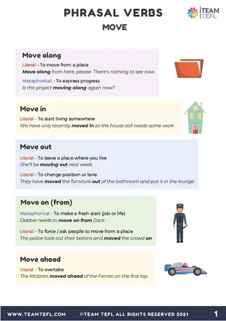 Move | Phrasal Verbs Exercises – cover