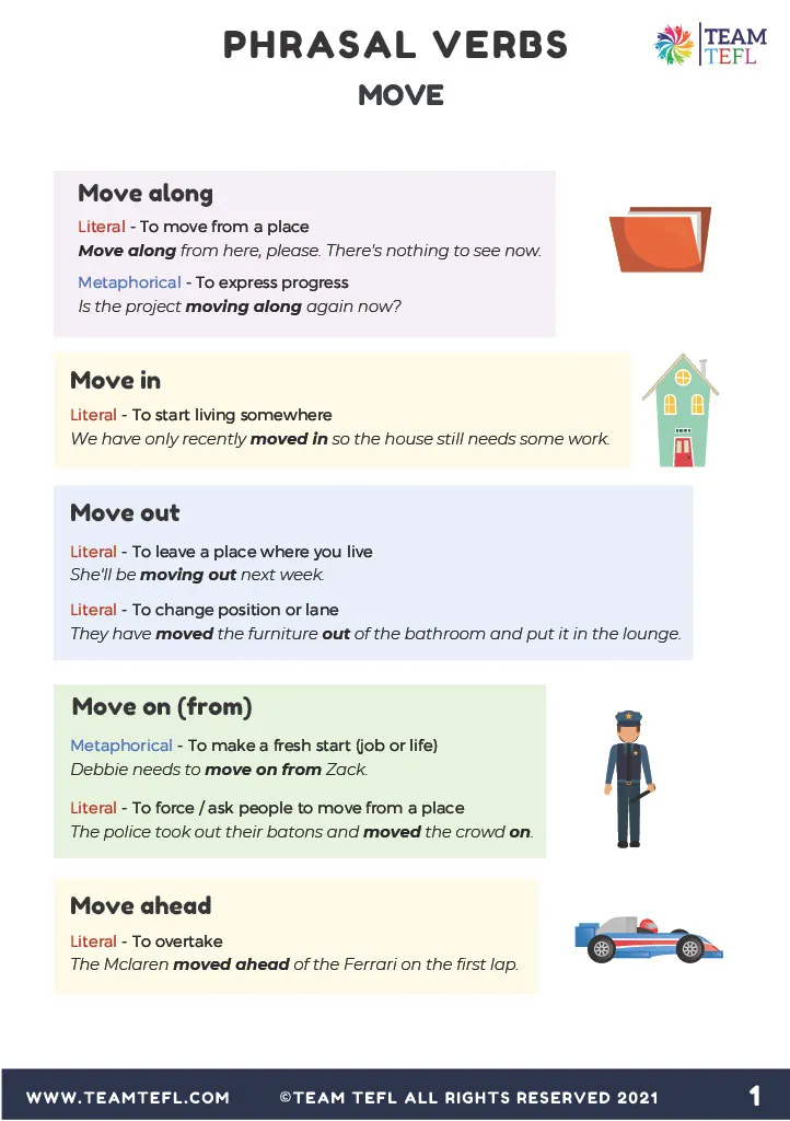 Move | Phrasal Verbs Exercises – cover