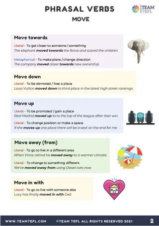 Move | Phrasal Verbs Exercises – sample page 2