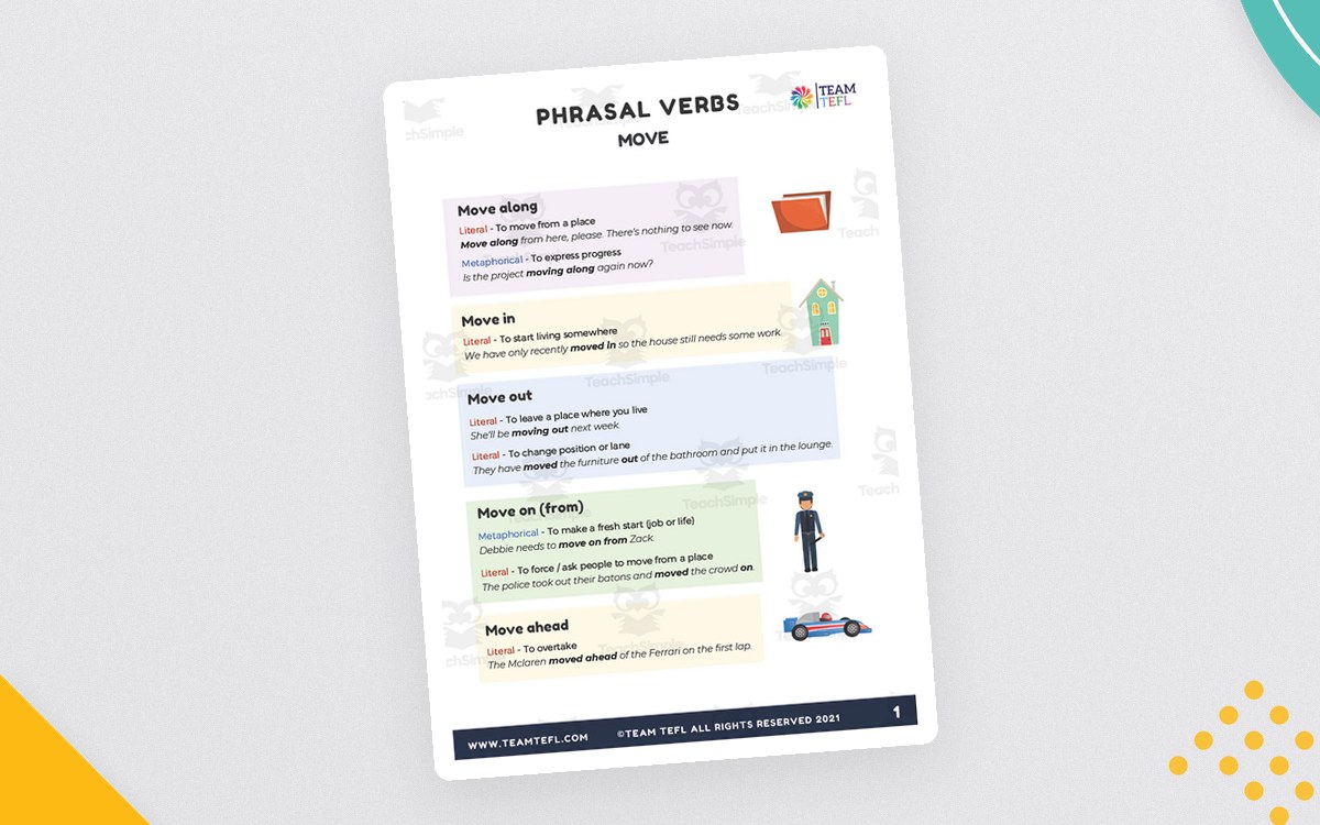 Move | Phrasal Verbs Exercises preview