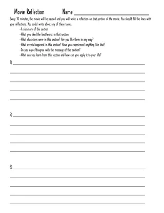 Movie Worksheet Packet to use with ANY Movie: Quick, Easy, Sub Plans! – sample page 2