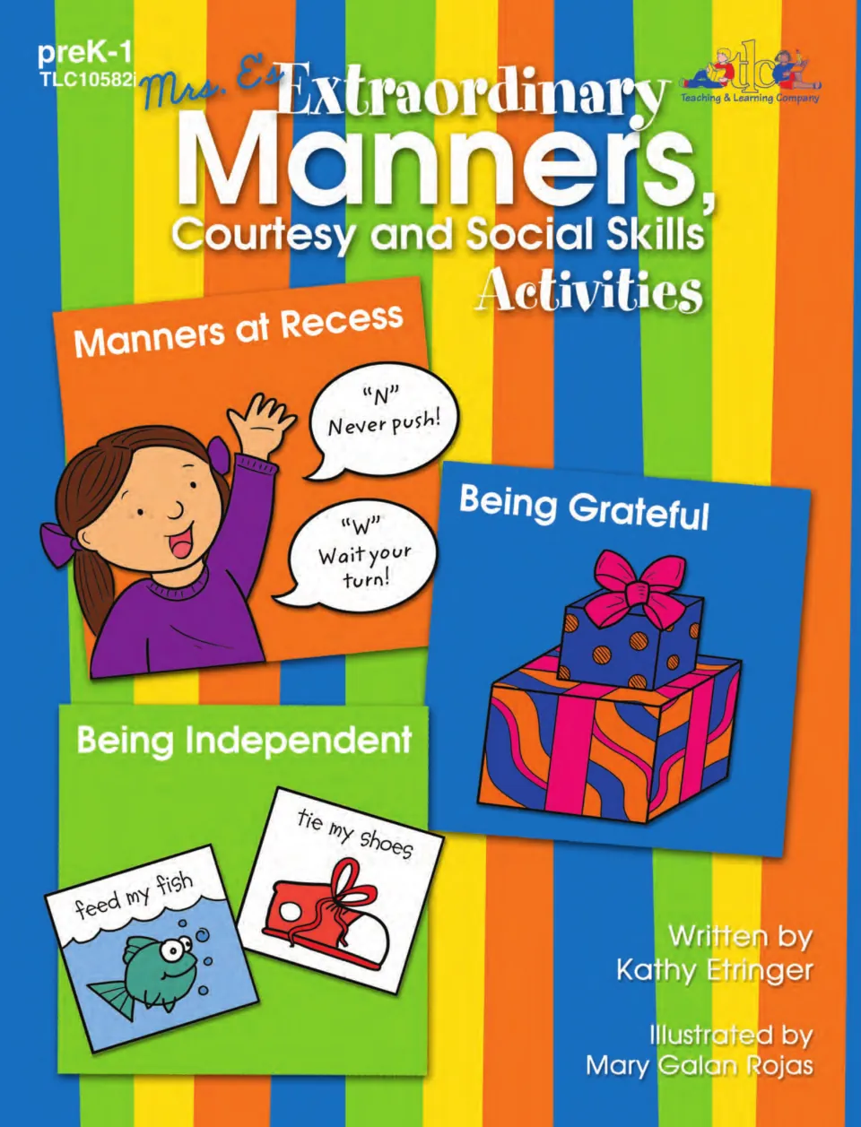 Activity collection cover highlighting Manners at Recess, Being Grateful, and Being Independent lessons