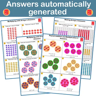 Multiplication – Groups, Arrays, Repeated Addition – sample page 3
