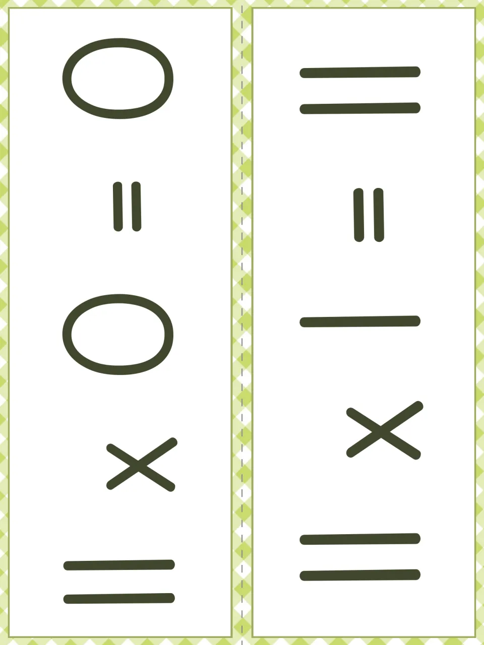 Fact strips for the 11s: 11 x 0 = 0 and 11 x 1 = 11 printed sideways, two strips to cut apart