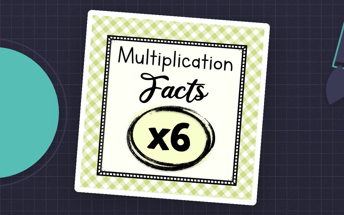 Multiply by 6 – Multiplication Facts Worksheet Set teaching resource preview