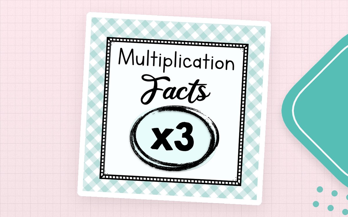 Multiply by Three Worksheets | Multiplication Facts | 3 Times Tables teaching resource preview