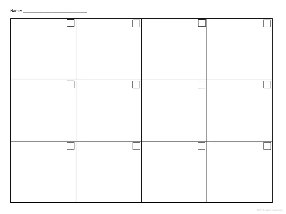 Recording sheet: students write their name, then show work for 12 tickets, noting each ticket number in the corner square