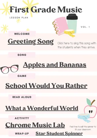 Music Class Sub Plans – sample page 2