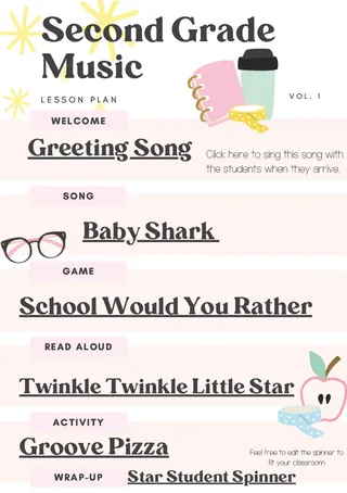 Music Class Sub Plans – sample page 3