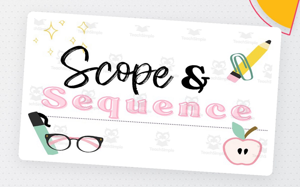 Music Scope and Sequence Editable Template cover.