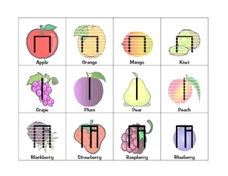 Musical Fruit Cards – sample page 2
